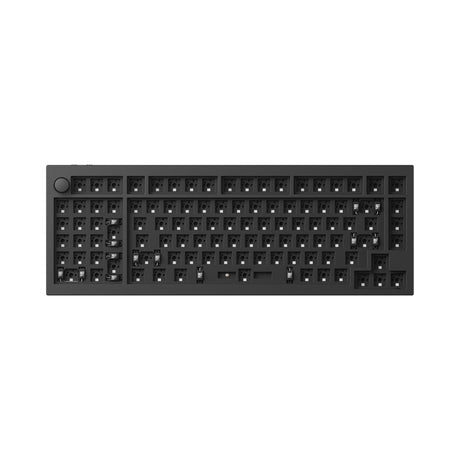 Keychron Q12 Max QMK/VIA Wireless Custom Mechanical Keyboard 96 Percent Layout Aluminum Black for Mac Windows Linux Barebone Knob
